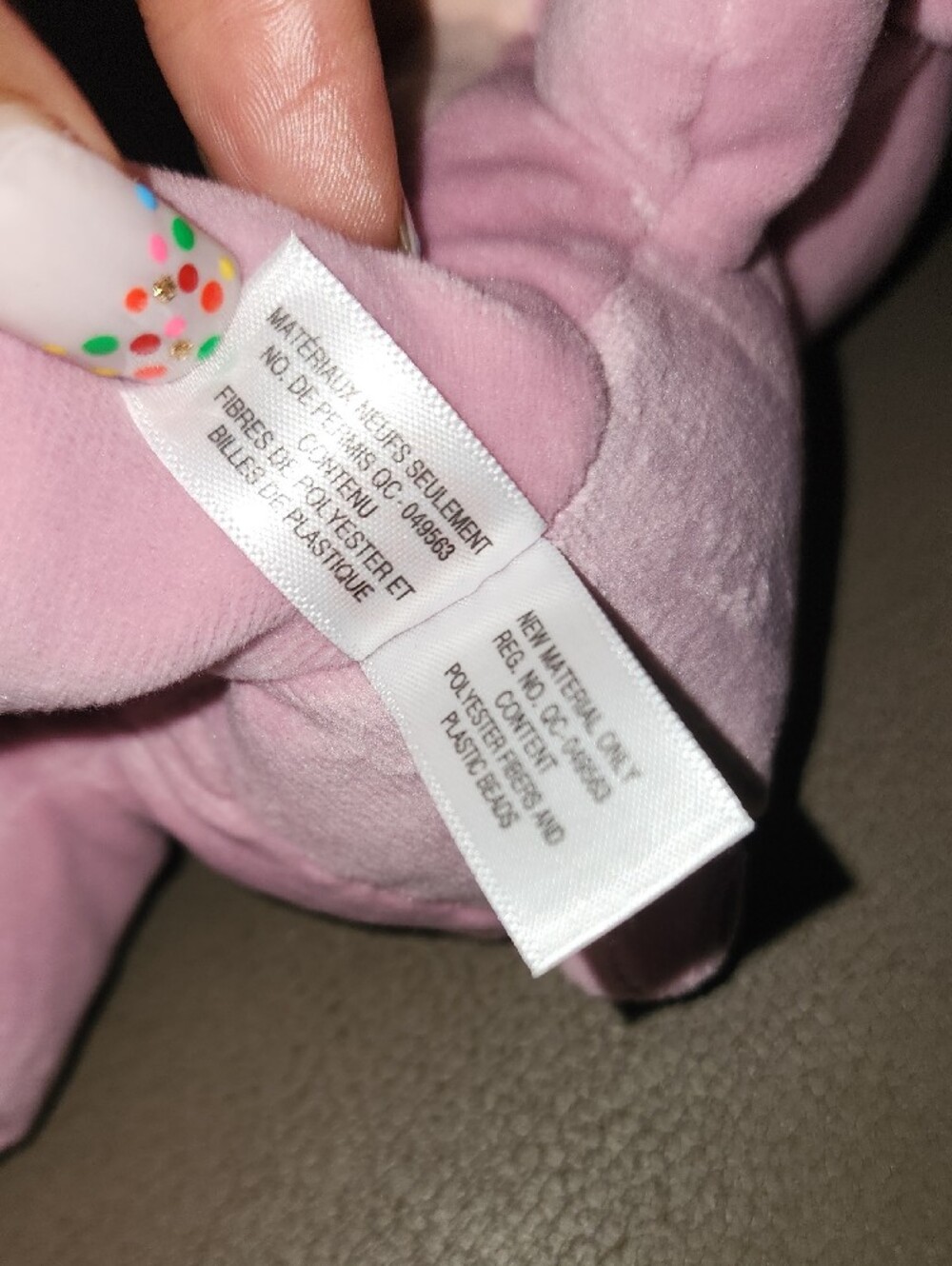 Ty Pink Pastel Angel Pink Stitch Character Plush - Picture 5 of 5